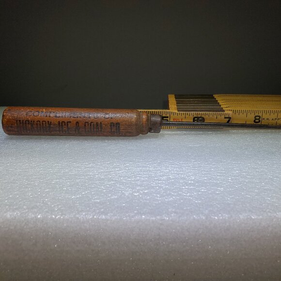 VINTAGE HICKORY ICE AND COAL CO. ICE PICK, CIRCA 1936, WITH 3 DIGIT PHONE NUMBER - Picture 5 of 5